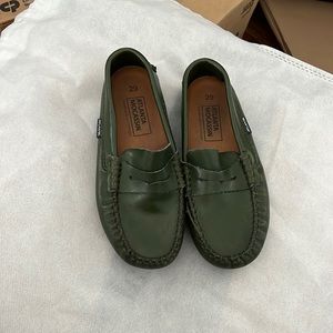 Atlanta moccasin loafer kids green